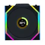 Lian Li UNI FAN SL Wireless LCD Černý  / ARGB / 120mm / 1900rpm / 29.5dBA / 58 CFM / 4 pin