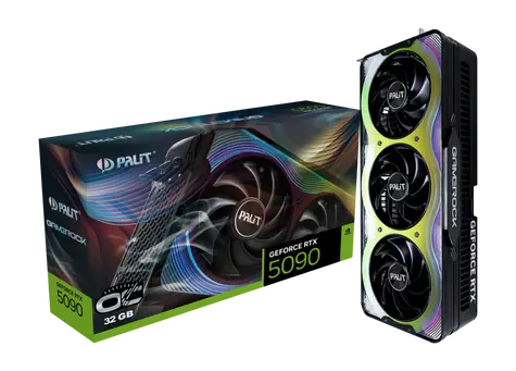 Palit RTX 5090 GameRock OC 32GB / 2527MHz / 32GB GDDR7 / 512-bit / 1x HDMI + 3x DP / 1000W (16)