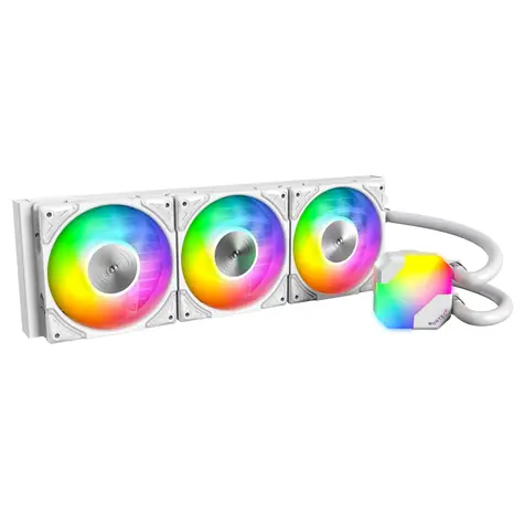 Montech Hyper Flow ARGB bílá / 3x 120mm / 29.1 dB @ 2100 RPM / 76.2 CFM / AMD + Intel 