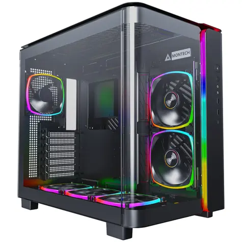 Montech KING 95 PRO černá / ATX / 2x USB-A / 1x USB-C / 2x 140mm + 4x 120mm / bez zdroje / průhledná bočnice 