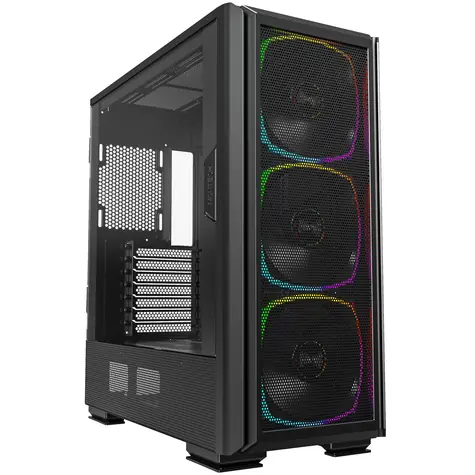 Montech SKY TWO GX černá / E-ATX / 2x USB-A 3.0 / 1x USB-C 3.0 / 3x 140mm / bez zdroje / průhledná bočnice