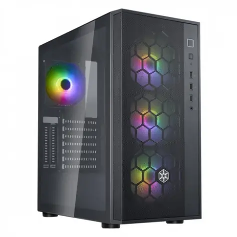 SilverStone Fara R1 PRO V2 černá / ATX / 1x USB-A 2.0 / 2x USB-A 3.0 / 4x 120mm ARGB / bez zdroje / průhledná bočnice