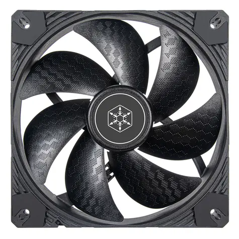 SilverStone Shark Force černá / 140mm / Fluid Dynamic Bearing / 38.3 dB @ 2200 RPM / 120 CFM / 4-Pin PWM