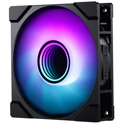 PHANTEKS M25 Gen2 PWM D-RGB černá / 120mm / Hydraulic Bearing / 35.13 dB @ 2000 RPM / 72.72 CFM / 4-Pin PWM + 3-Pin
