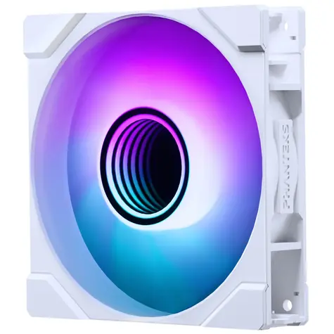 PHANTEKS M25 Gen2 PWM D-RGB bílá / 120mm / Hydraulic Bearing / 35.13 dB @ 2000 RPM / 72.72 CFM / 4-Pin PWM + 3-Pin