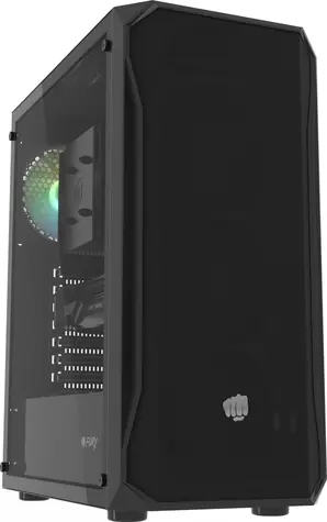 Fury Shobo SH4 RGB černá / ATX / 3x USB-A / 1x 120 mm RGB / Průhledná bočnice / Bez zdroje