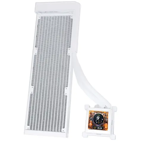 Lian Li Hydroshift LCD 360 ARGB AiO bez větráků bílá / 3x 120 mm / Intel + AMD