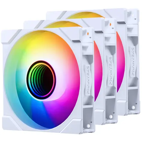 PHANTEKS M25 Gen2 PWM D-RGB Reverse Blade 3ks bílá / 120mm / Hydraulic Bearing / 39.28 dB @ 2000 RPM / 73.69 CFM