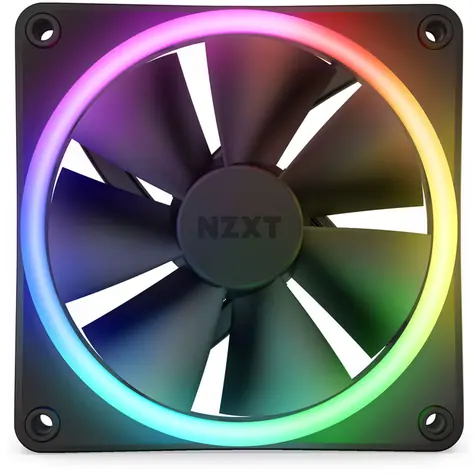 NZXT F120 RGB DUO černá / 120mm / Fluid Dynamic Bearing / 29 dB @ 1800 RPM / 48.58 CFM / 4-Pin PWM