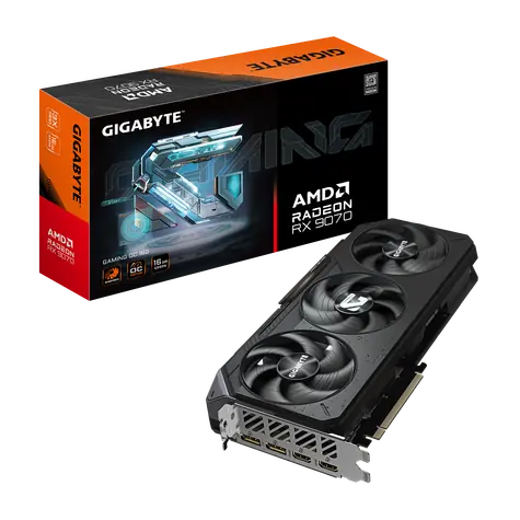 GIGABYTE Radeon RX 9070 GAMING OC 16GB / 2700 MHz / 16GB GDDR6 / 256-bit / 1x HDMI + 3x DP / 750W (8+8)