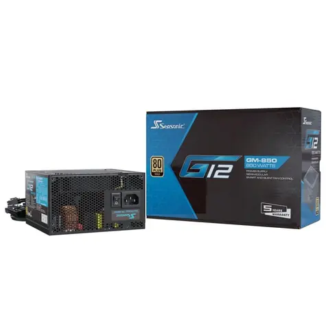 Seasonic G12 GM 80 PLUS Gold 850W černá / ATX / 850W / 80 PLUS Gold / Aktivní PFC / modulární 