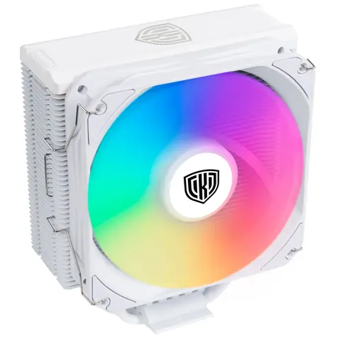 Kolink Umbra EX180 ARGB bílá / 1x 120mm / Hydraulic bearing / 26.6 dB @ 1800 RPM / 73.6 CFM / AMD + Intel