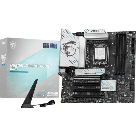 MSI B860M GAMING PLUS WIFI / B860 / LGA 1851 / 4x DDR5 / PCIEx 16 / 5GLAN / Wi-Fi / mATX
