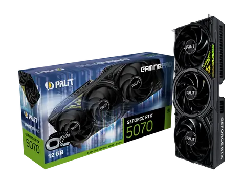 Palit GeForce RTX 5070 GamingPro OC 12GB / 2572MHZ / 12GB GDDR7 / 192-bit / 1x HDMI + 3x DP / 650W (16)