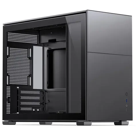 Jonsbo D31 TG černá / mATX / 1x USB-A 3.2 / 1x USB-C 3.2 / bez zdroje / průhledná bočnice