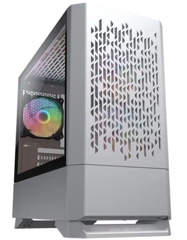 COUGAR MG140 Air RGB bílá / PC skříň / micro-ATX / mini-ITX / RGB / průhledná bočnice / bez zdroje 