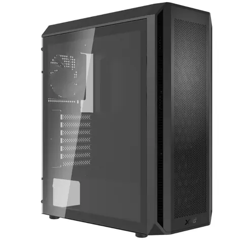 ADATA XPG VALOR černá / 2x USB 3.2 / bez zdroje / průhledná bočnice