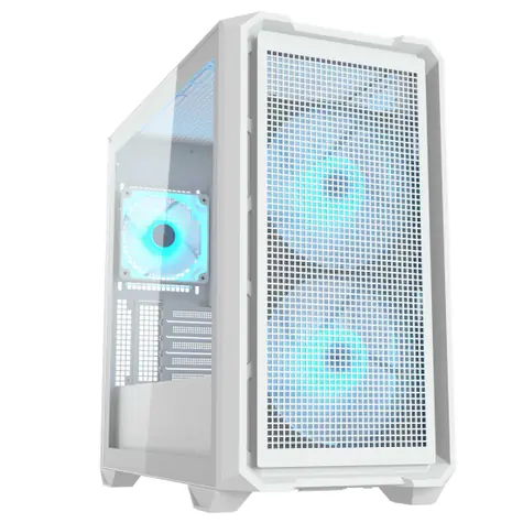 COUGAR MX600 Mini RGB bílá / PC skříň / micro-ATX / mini-ITX / RGB / průhledná bočnice / bez zdroje 