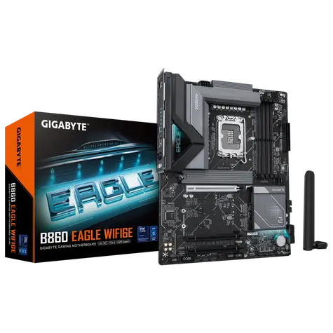 GIGABYTE B860 Eagle WiFi6E/ B860 / LGA 1851 / 4x DDR5 / PCIEx 16 / 2.5GLAN / Wi-Fi / ATX