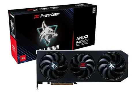 PowerColor Hellhound Radeon RX 9070 OC 16GB / 2590 MHz / 16GB GDDR6 / 256-bit / 1x HDMI + 3x DP / 550W (8+8)