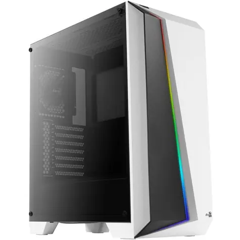 Aerocool Cylon Pro bilá / ATX / 1x USB-A 3.0 / 2x USB-A 2.0 / 1x 120mm / bez zdroje / průhledná bočnice 