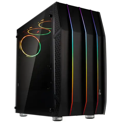 Aerocool Klaw černá / ATX / 2x USB-A 3.0 / 1x USB-A 2.0 / 3x 120mm / bez zdroje / průhledná bočnice 
