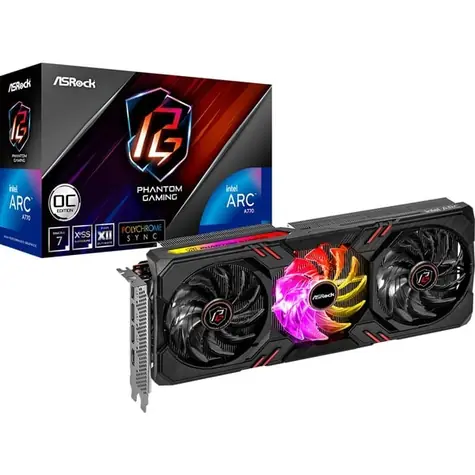ASRock Arc A770 Phantom Gaming D 16GB / 2200 MHz / 16GB GDDR6 / 256-bit / 1xHDMI + 3x DP / (8+8)