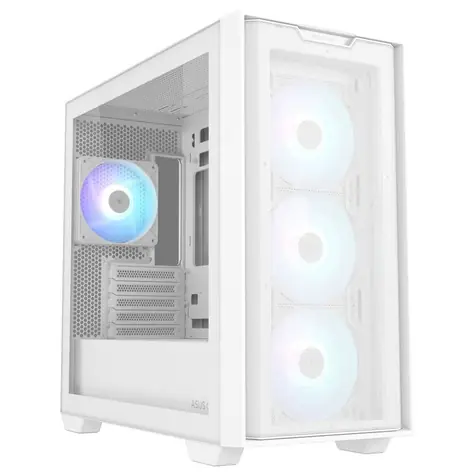 ASUS A21 PLUS černá / M-ATX / 2xUSB-A / 4x 120 mm / bez zdroje / průhledná bočnice
