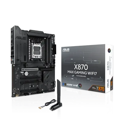 ASUS MAX GAMING X870 WIFI7 / X870 / 4x DDR5 / 1x 2.5GLAN / Wi-Fi 7 / ATX