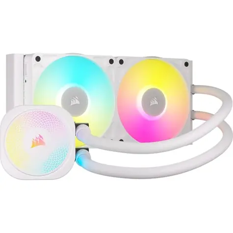 Corsair iCUE LINK TITAN RGB bílá / 2x 120mm / 36dB / 300-2100 RPM / 73.5CFM / Intel + AMD