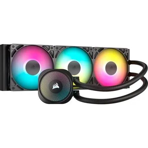 Corsair NAUTILUS ARGB černá / 3x 120mm / 33.2dB / 300-1700 RPM / 94.87CFM / Intel + AMD
