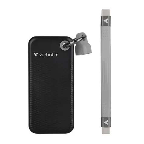 Verbatim Pocket SSD Externí disk 1TB černá / USB-C 3.2 Gen 2 / R: 1000MBs / W: 1000MBs 