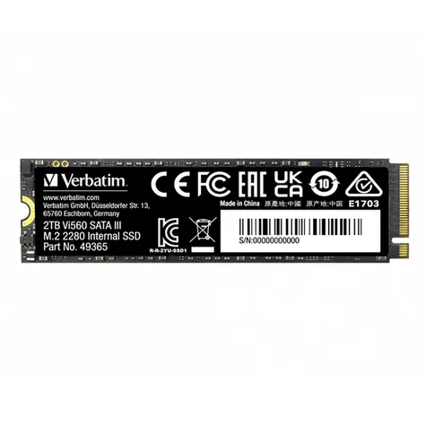 Verbatim Vi560 S3 2TB / M.2 2280 / SATA III / R: 550MBs / W:500MBs