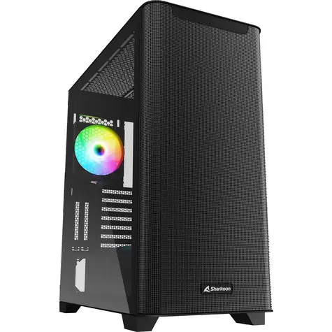 Sharkoon M30 RGB černá / ATX / 2x USB 3.2 / 1x USB-C / 2x 120mm / bez zdroje / průhledná bočnice