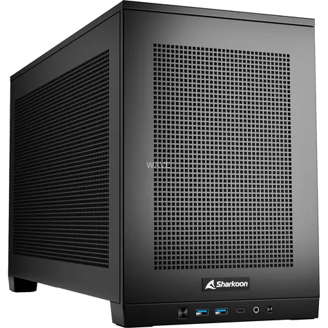 Sharkoon REBEL C20 RGB černá / Mini ITX / 2x USB 3.2 / 1x USB-C / 3x 120mm / bez zdroje 