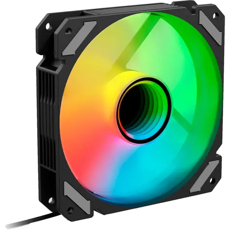 Sharkoon SHARK Mirror RGB PWM černá / větráček / 120mm / RGB / 26.8 dBA / 1500 RPM / 99.52 m3h