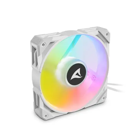 Sharkoon Rebel F50 PWM bílá / větráček / 120mm / RGB / 35 dBA / 2000 RPM / 77.6CFM