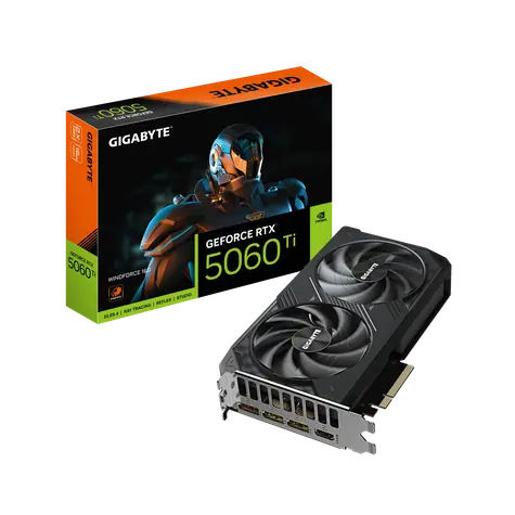 GIGABYTE GeForce RTX 5060 Ti WINDFORCE 16GB / 2572MHz / 16GB GDDR7 / 128-bit / 1x HDMI + 3x DP / 650W (8)