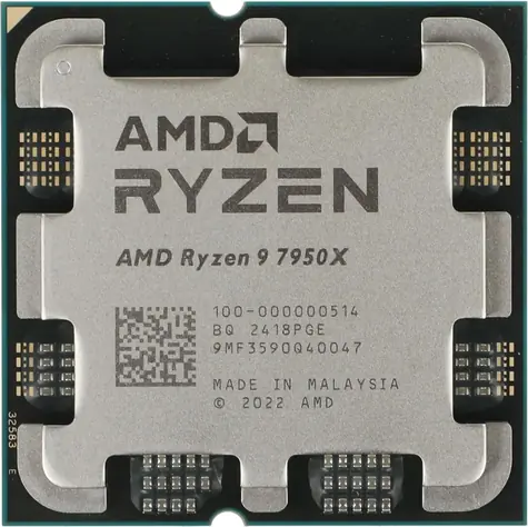 AMD Ryzen 9 7950X @ 4.5GHz - TRAY / Turbo 5.7GHz / 16C32T / L2 16MB L3 64MB / AM4 / Zen 4 / 170W