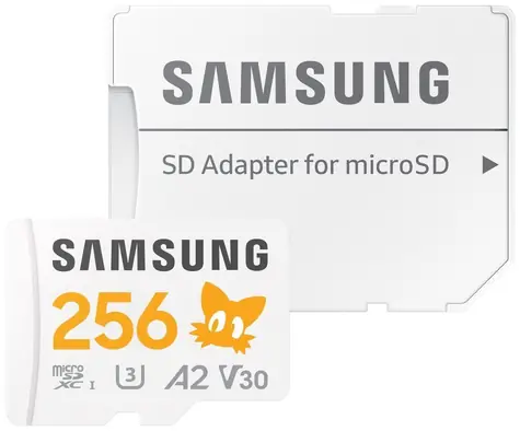 SAMSUNG PRO Plus Sonic the Hedgehog microSDXC 256GB + SD adaptér / UHS-1 / Class 10 / U3 / Čtení:180MBps / Zápis:130MBps