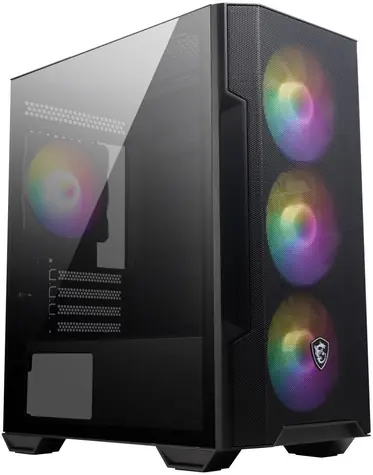 MSI MAG FORGE M100R černá / ATX / 2x USB 2.0 & 1x USB 3.0 / 4x 120 ARGB / bez zdroje / průhledná bočnice