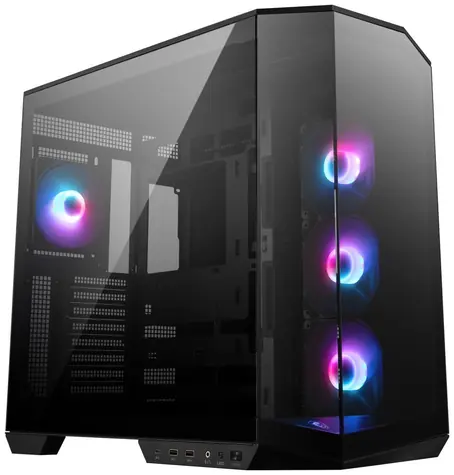 MSI MAG PANO 100R PZ černá / ATX / 1x USB-C & 2x USB / 4x 120 ARGB / bez zdroje / průhledná bočnice