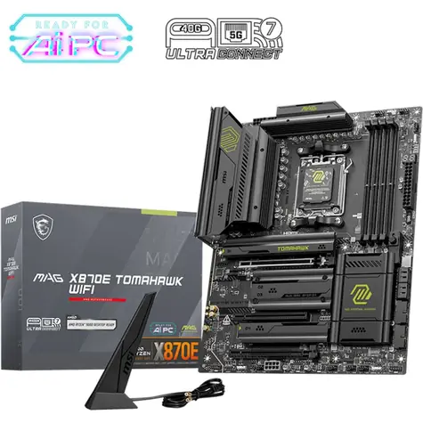 MSI MAG X870E TOMAHAWK WIFI / AMD X870 / DDR5 / SATA III RAID / USB / 5GLAN / M.2 / sc.AM5 / ATX