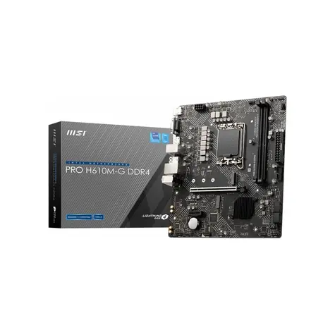 MSI PRO H610M-G DDR5 / H610 / LGA 1700 / 2x DDR5 / PCIEx16 / 1x GLAN / microATX