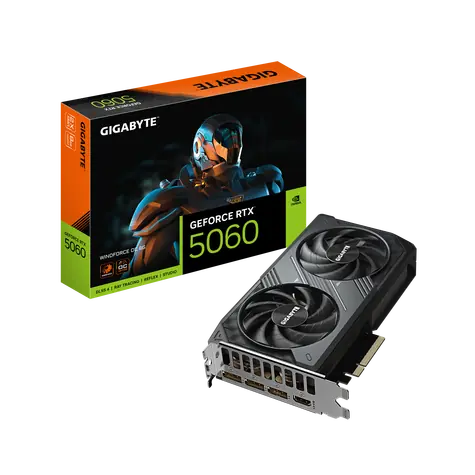 GIGABYTE GeForce RTX 5060 WINDFORCE OC 8GB / 2677MHz / 8GB GDDR7 / 128-bit / 1x HDMI + 3x DP / 450W (8)