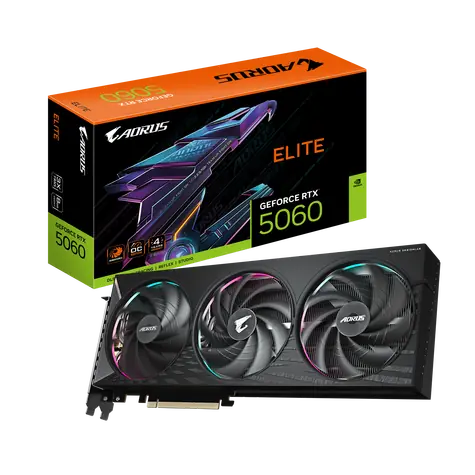 GIGABYTE GeForce RTX 5060 AORUS ELITE 8GB / 2722MHz / 8GB GDDR7 / 128-bit / 1x HDMI + 3x DP / 500W (8)