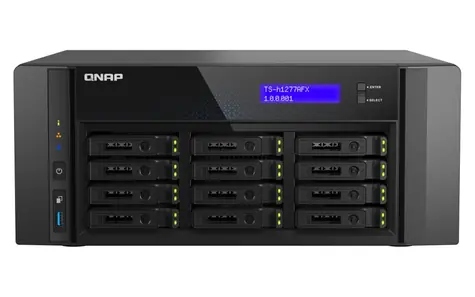 QNAP TS-h1277AFX-R7-32G / 12x HDD / AMD 7 9000 3.8 GHz / 32 GB DDR5 / 2.5