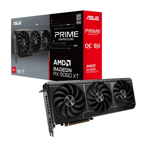 ASUS Radeon RX 9060 XT Prime OC 8GB / 3330MHz / 8GB GDDR6 / 1x HDMI + 2x DP / 550W (8)