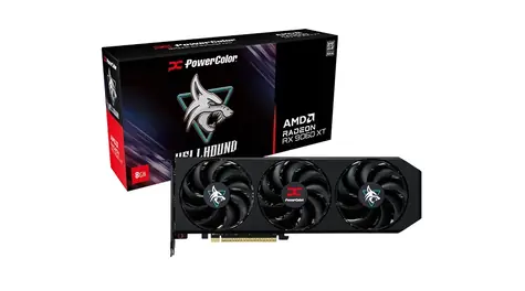 PowerColor Radeon RX 9060 XT Hellhound OC 8GB / 3310MHz / 8GB GDDR6 / 1x HDMI + 2x DP / 550W (8)