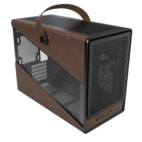Montech Heritage černá / Micro ATX / 2x USBA / 1x USB-C / bez zdroje / průhledná bočnice